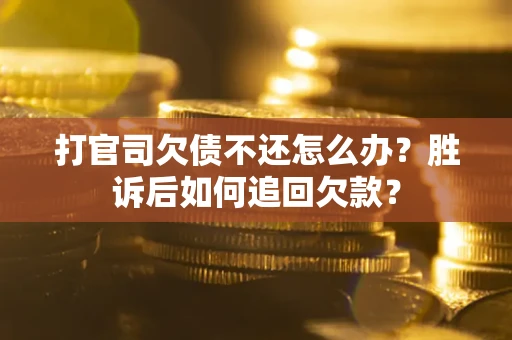 武汉打官司欠债不还怎么办？胜诉后如何追回欠款？