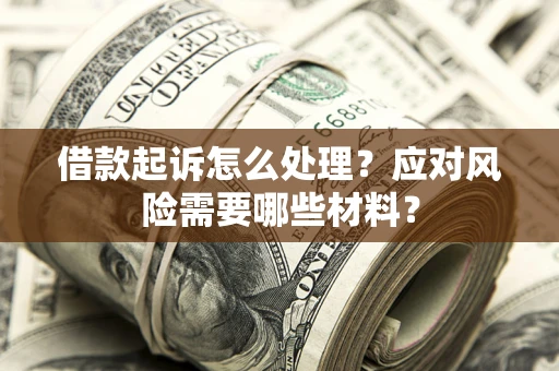 武汉借款起诉怎么处理？应对风险需要哪些材料？