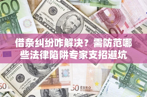 武汉借条纠纷咋解决？需防范哪些法律陷阱专家支招避坑