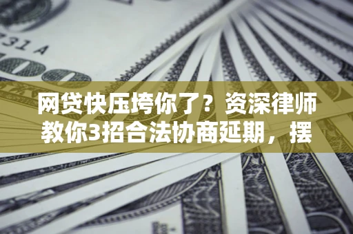 武汉网贷快压垮你了？资深律师教你3招合法协商延期，摆脱暴力催收！