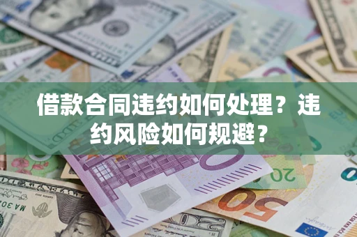 武汉借款合同违约如何处理？违约风险如何规避？