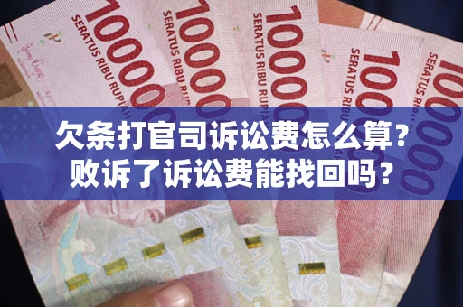 武汉欠条打官司诉讼费怎么算？败诉了诉讼费能找回吗？