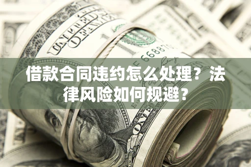 武汉借款合同违约怎么处理？法律风险如何规避？