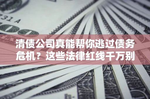 武汉清债公司真能帮你逃过债务危机？这些法律红线千万别踩