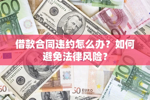 武汉借款合同违约怎么办？如何避免法律风险？