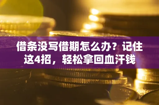 武汉借条没写借期怎么办？记住这4招，轻松拿回血汗钱
