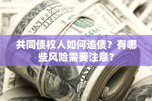 武汉共同债权人如何追债？有哪些风险需要注意？
