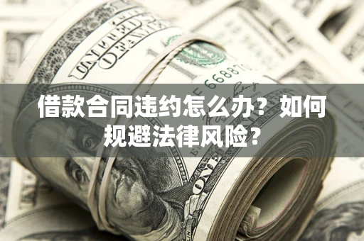 武汉借款合同违约怎么办？如何规避法律风险？