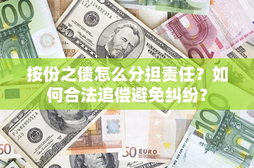 武汉按份之债怎么分担责任？如何合法追偿避免纠纷？
